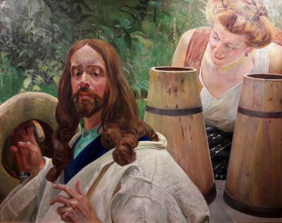 Christ and the Samaritan Woman by Jacek Malczewski
